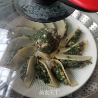 竹笋面条菜肉夹的做法步骤：6