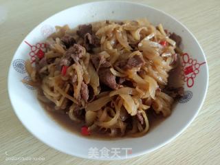 萝卜炒牛肉的做法步骤：6