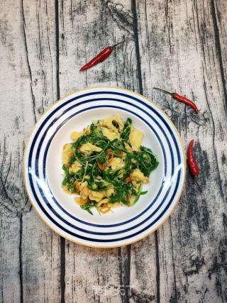 石头菜炒鸡蛋的做法步骤：10