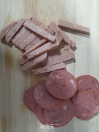 港式榄菜火腿肴肉酱拌饭的做法步骤：2