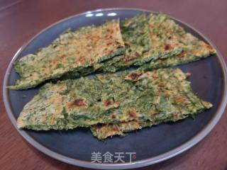 白蒿鸡蛋煎饼的做法步骤：9