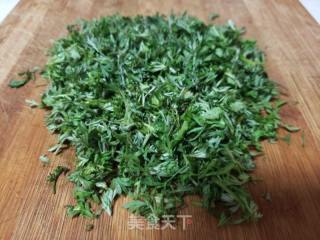 白蒿鸡蛋煎饼的做法步骤：3