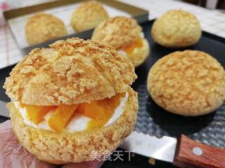 酥皮大泡芙的做法步骤：16