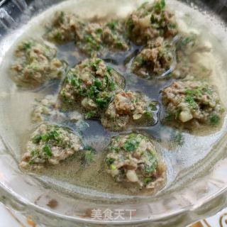 荠菜驴肉丸汤面的做法步骤：2