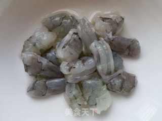 荠菜虾仁木耳荞麦面的做法步骤：2