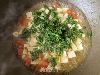 荠菜炖豆腐的做法步骤：13