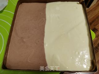 双色平盘蛋糕的做法步骤：6