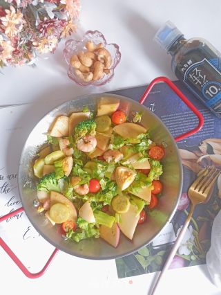 虾仁西蓝花沙拉的做法步骤：13