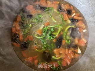 木耳青菜粉丝汤的做法步骤：8