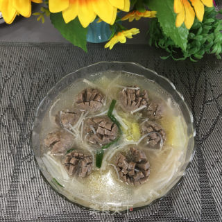 肉丸菌菇白菜汤的做法步骤：11