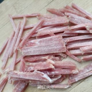 肉丝炒面条菜的做法步骤：4