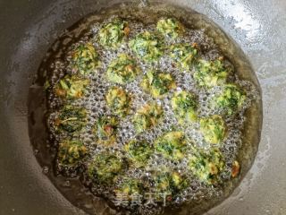 炸荠菜丸子的做法步骤：13
