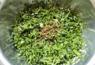 炸荠菜丸子的做法步骤：7