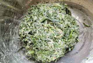 荠菜馍的做法步骤：5