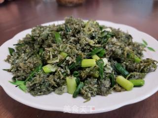 蒜苗炒白蒿的做法步骤：13