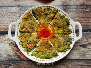 燕麦荠菜荞麦面鸡蛋煎饼的做法步骤：12