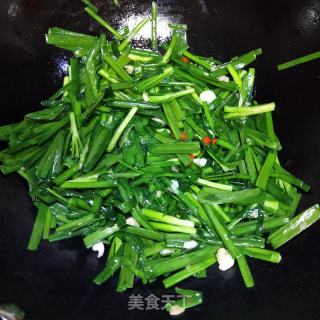 韭菜炒腐竹的做法步骤：8