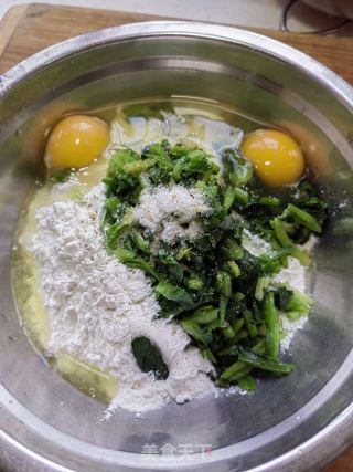 营养早餐-菠菜蛋饼的做法步骤：4