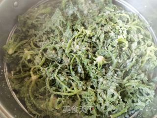 荞麦面蒸荠菜的做法步骤：6