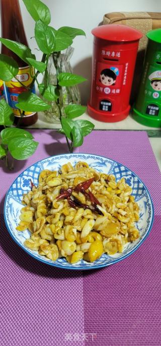 香辣蚝油炒瓜皮的做法步骤：7