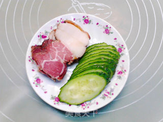 腊肉芝士三明治的做法步骤：2