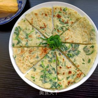 面条菜蛋饼的做法步骤：15