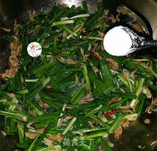 河虾米炒韭菜的做法步骤：6