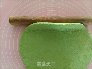 韭菜汁猫耳朵的做法步骤：7