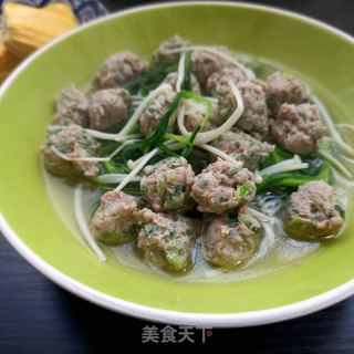 面条菜汆肉丸的做法步骤：24