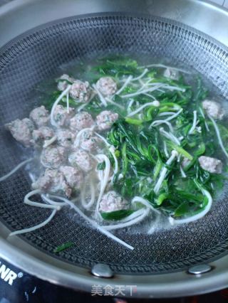 面条菜汆肉丸的做法步骤：23