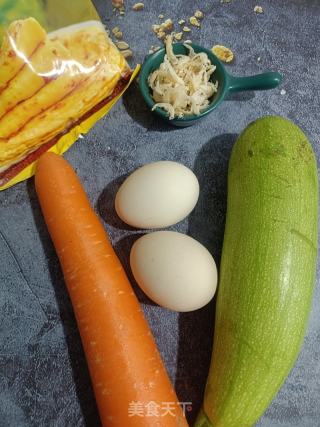西葫芦鸡蛋饼的做法步骤：1