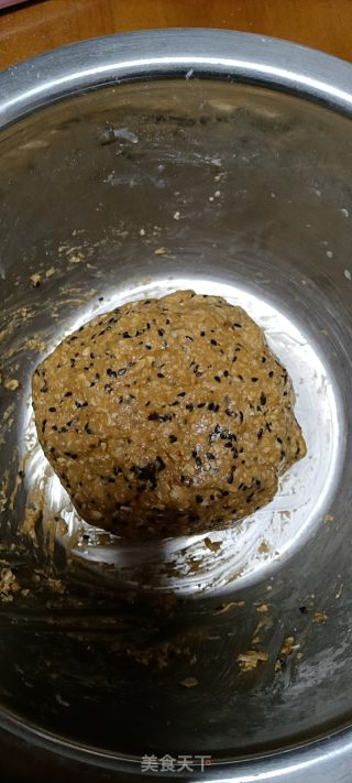 黑芝麻燕麦饼干的做法步骤：5