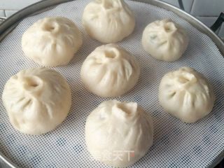 春笋野菜素包子的做法步骤：17