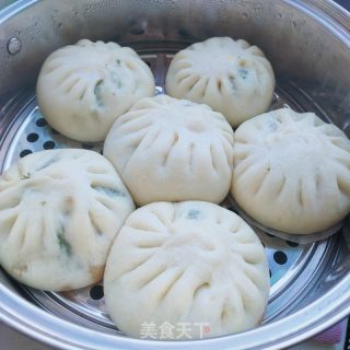 茴香虾皮鸡蛋包子的做法步骤：13