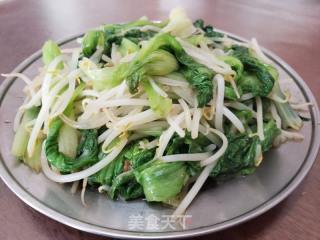 生菜炒绿豆芽的做法步骤：5
