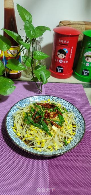 响油黄豆芽的做法步骤：7
