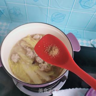 肉丸白菜汤的做法步骤：14