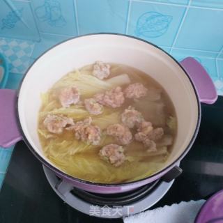 肉丸白菜汤的做法步骤：13