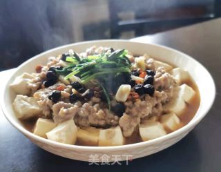肉饼蒸豆腐的做法步骤：9
