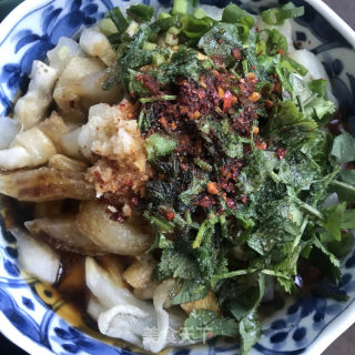 蒜泥香菜拌茄子的做法步骤：6