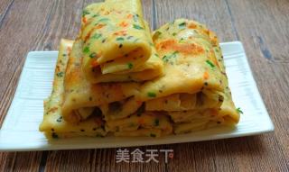 鸡蛋饼家常做(简单好吃)的做法步骤：6