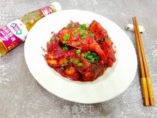 降血脂抗衰老美食，红曲糟炒鱼块的做法步骤：7