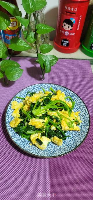 菠菜炒鸡蛋的做法步骤：12