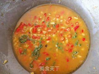 双椒蒜香煨大虾的做法步骤：17
