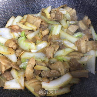 五花肉炒白菜的做法步骤：8