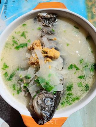 白萝卜鲫鱼汤的做法步骤：3