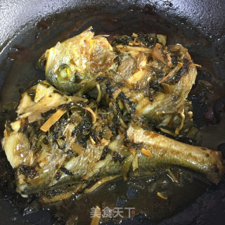 雪菜烧黄花鱼的做法步骤：5