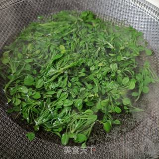 鸡肠草拌熏鸡肉的做法步骤：5