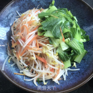 油鸡枞拌豆芽的做法步骤：7