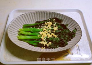 蒜蓉芥兰的做法步骤：11